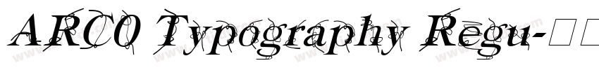 ARC0 Typography Regu字体转换